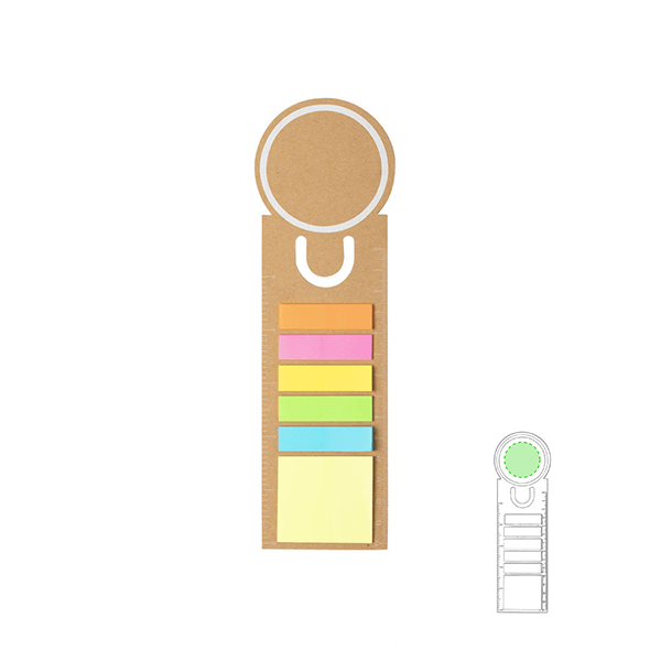 Book Marker with Sticky Notes