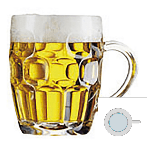 Caneca de cerveja em vidro - ARCOROC™ - Britania