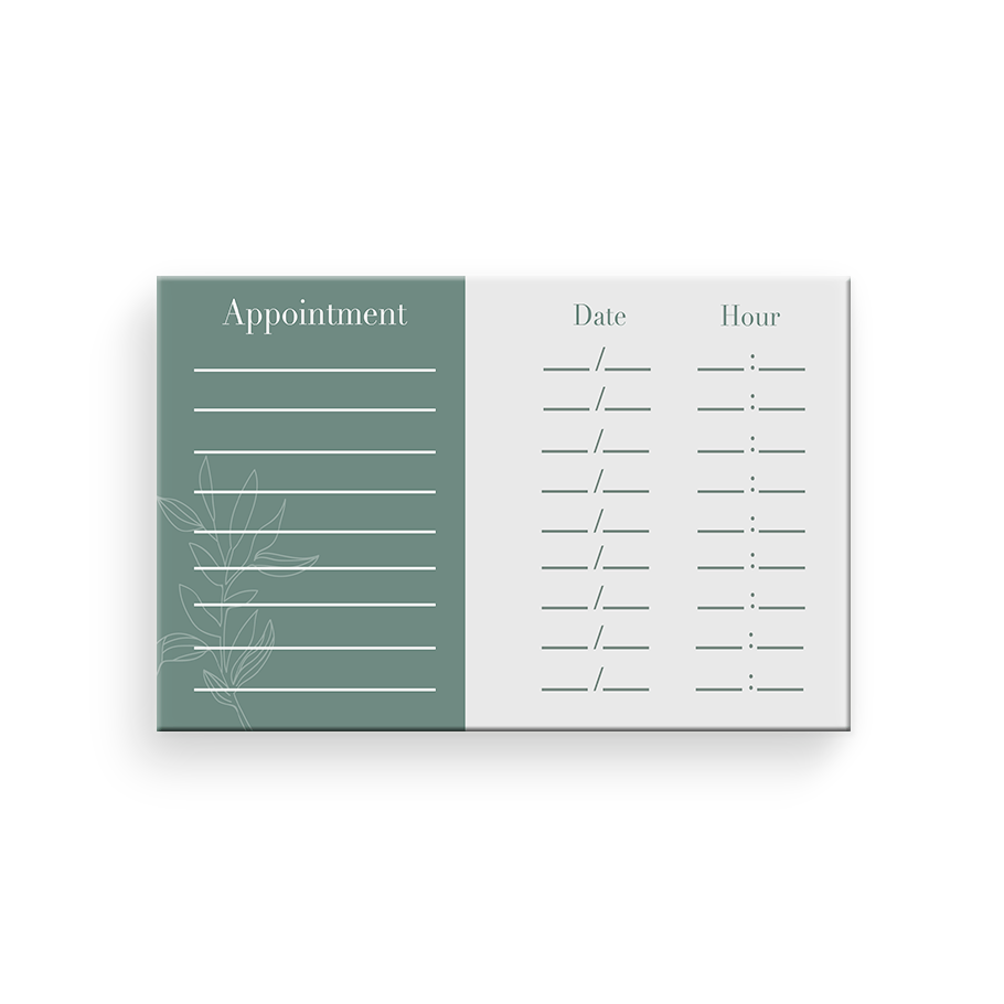 Magnetic appointment cards