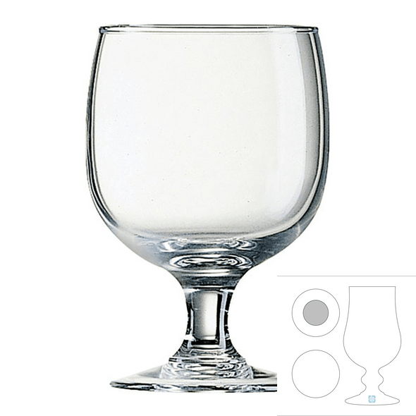 Copa para vino de vidrio -  ARCOROC™  -  Amelia