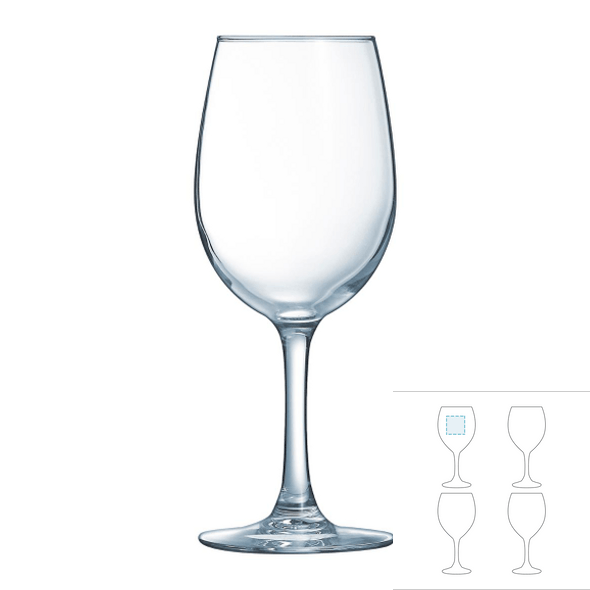 Copa para vino de vidrio -  ARCOROC™  -  Vina