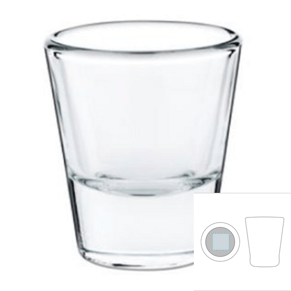 Copo de licor (shot) em vidro - Bullet