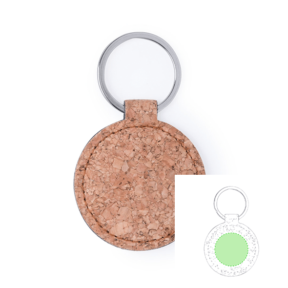 Cork keychain