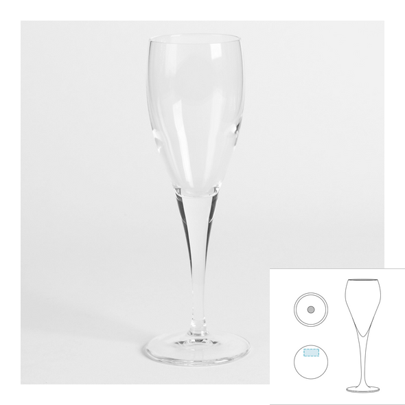 Flute de champanhe em vidro - BORMIOLI ROCCO™ - Fiore