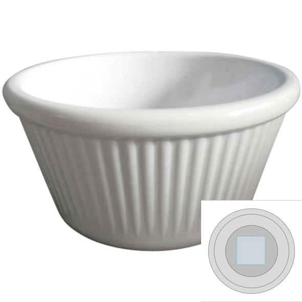 Kreisförmige Auflaufförmchen aus Melamin - Melamina