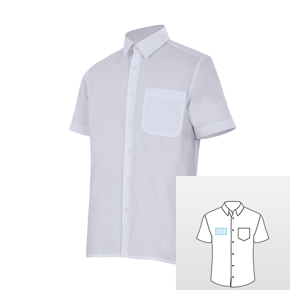 Mäns Kortärmad Skjorta