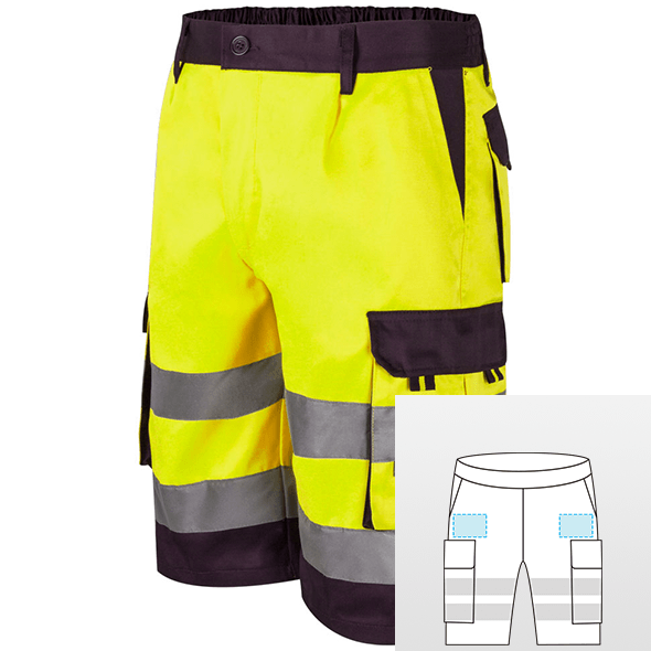 Pantalones cortos de alta visibilidad