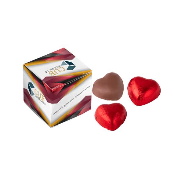 cube with chocolates