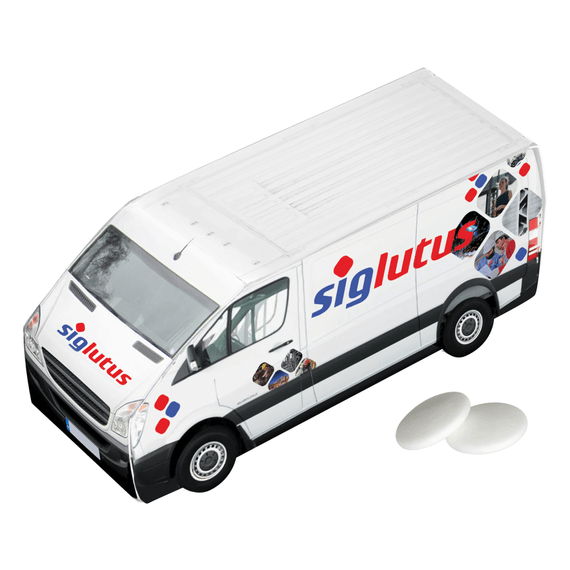 Pudełko z mennicami - format furgonetki dostawczej