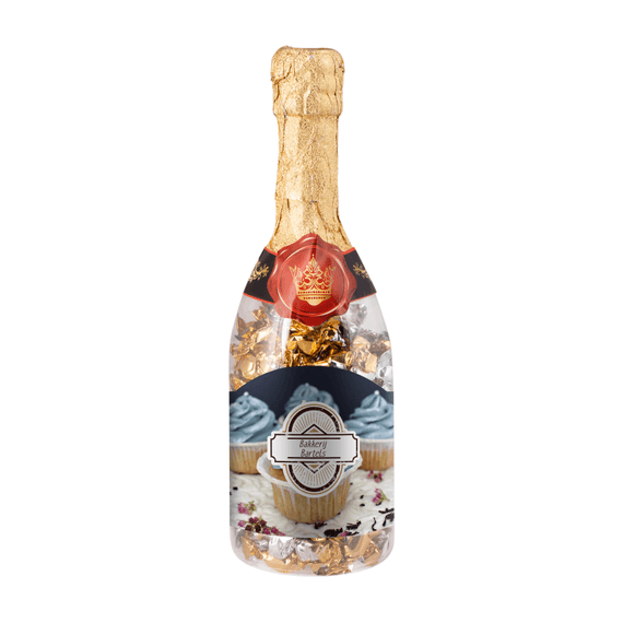 Bottle of Champagne with Candies