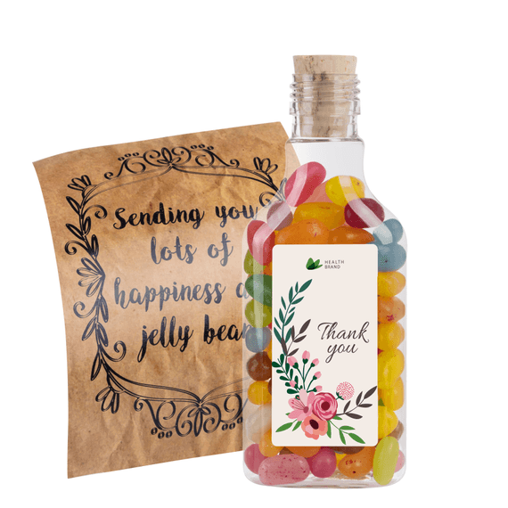 Mini Garrafa de Vidro com Rebuçados