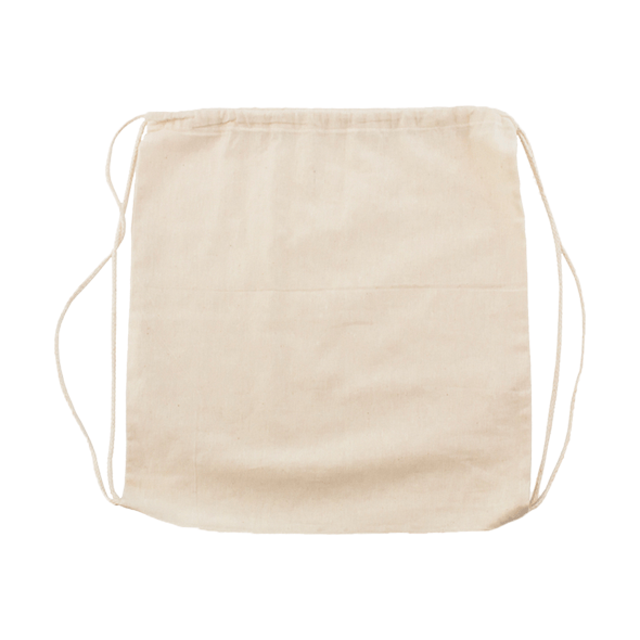 Saco tipo mochila em algodão
