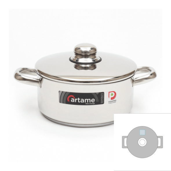 Stainless steel casserole - Concorde
