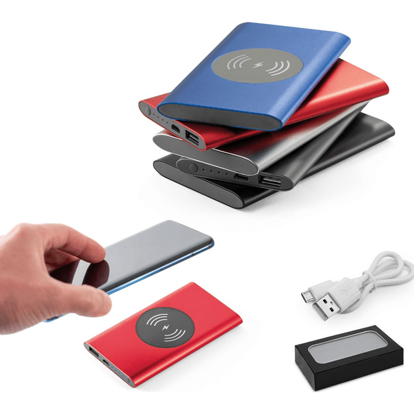 Portable battery and wireless charger CASSINI