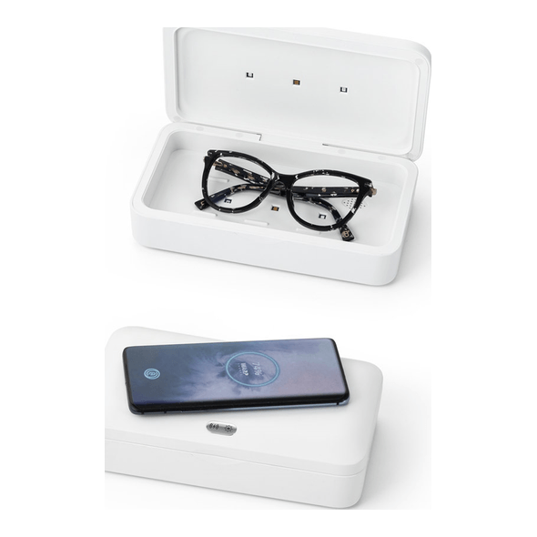 UV sterilizer box with fast BACTOUT wireless charger