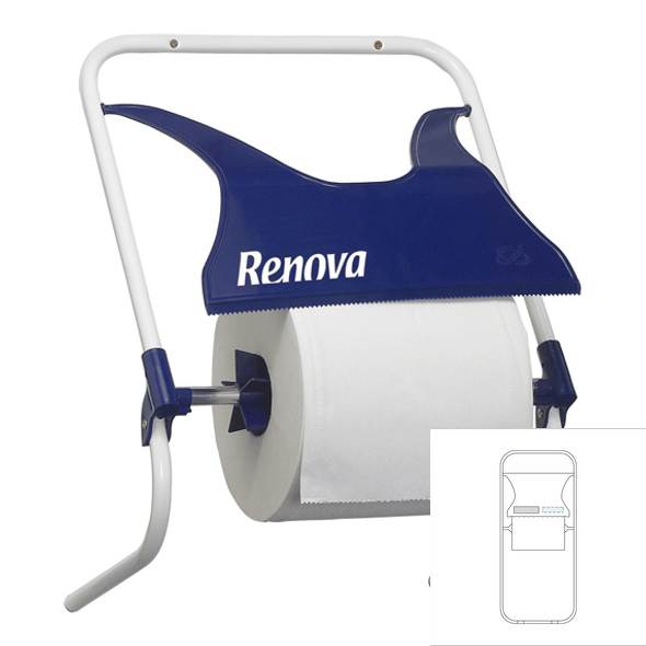 DENSORB - Support pour rouleaux de 80 cm de large, avec rail de découpe, aussi m