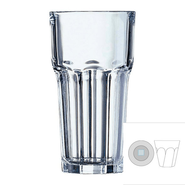 Tall glass tumbler - ARCOROC™ - Granity