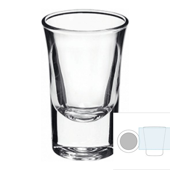 Vaso para licor (chupito) en cristal -  BORMIOLI ROCCO™  -  Dublino