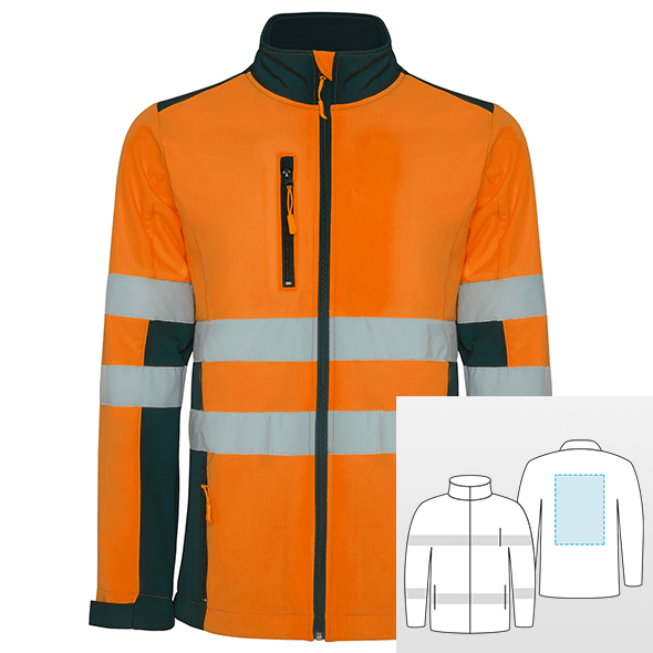 Wasserdichte Jacke, Signalfarbe