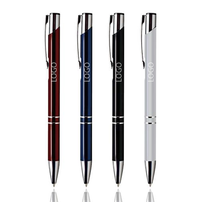 Stylo avec fini métallique