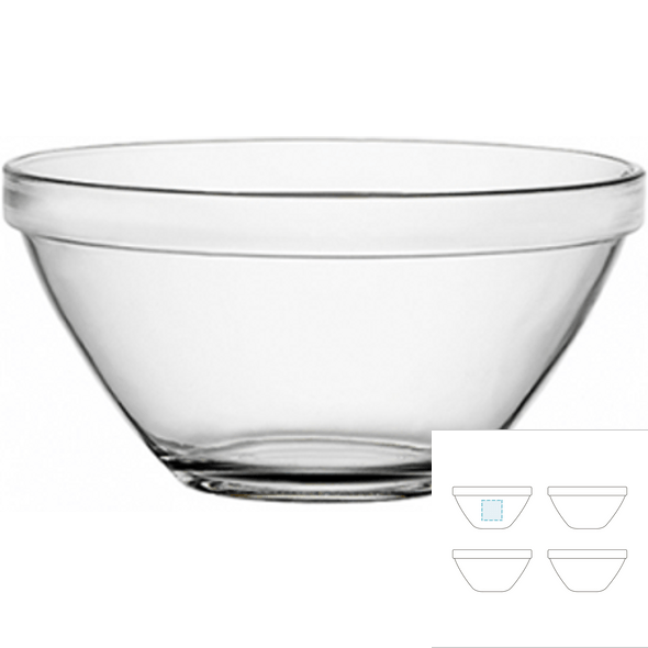 Glass salad bowl - BORMIOLI ROCCO™ - Pompei
