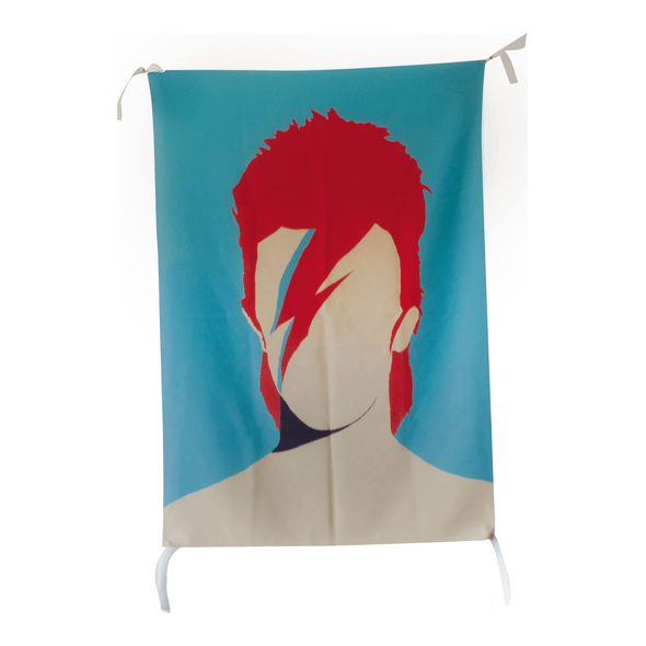 Pennant with hanging ribbons