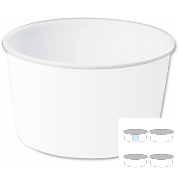 Packung Eisbecher aus Pappe (1000 Stück)