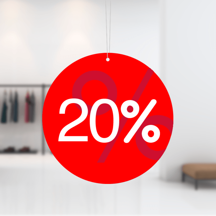 Espositori appesi per vetrine