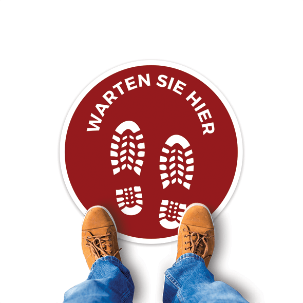 Personalisierte elektrostatische Klebefolie für Boden