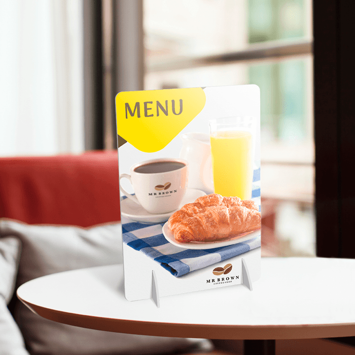 pöydän mainosteline