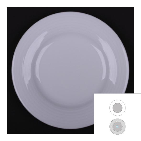 Ronde dessertschaal van keramiek - Duo