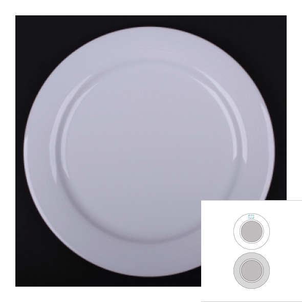 Ronde keramische plaat - Duo