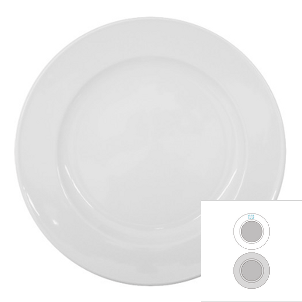 Ronde platte keramische plaat - VISTA ALEGRE™ - Coimbra