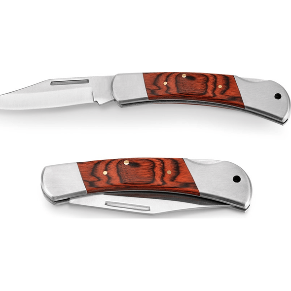 FALCON II stainless steel and wood pocket knife