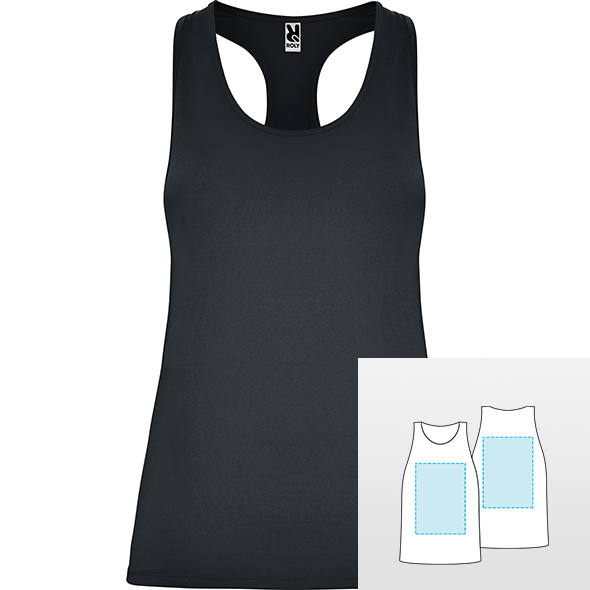 T-Shirt sport sans manches pour femme