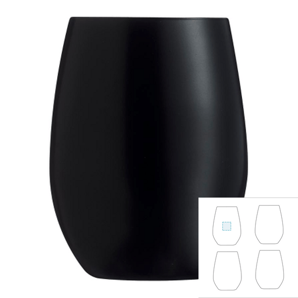 Tall glass tumbler - CHEF & SOMMELIER™ - Primary Black