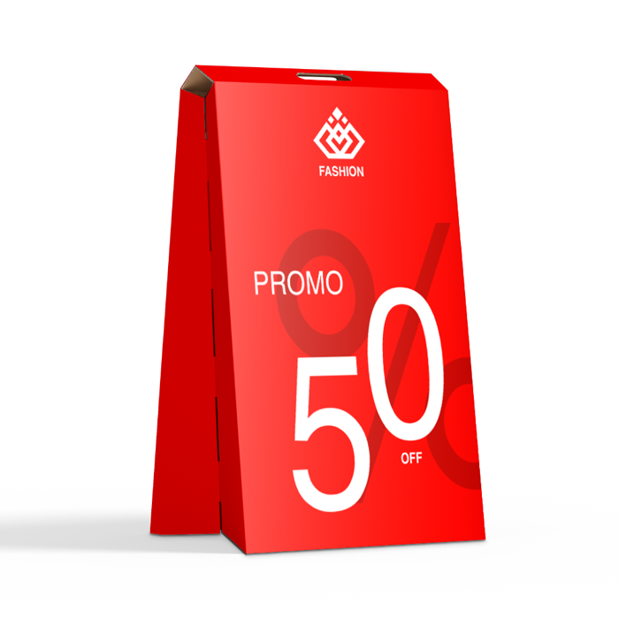 Tragbares Pappdisplay